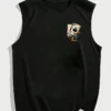 Men's Summer Leisure Sports Fitness Loose Dice and Poker Printed Comfortable Breathable Round Neck Sleeveless Tank Top