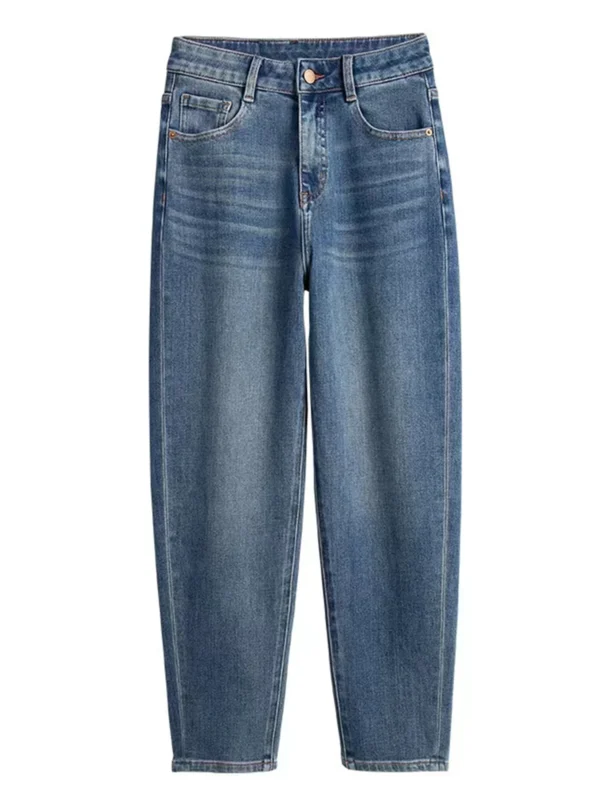 Jeans grande taille délavés pour femmes, jeans harem extensibles et amples, jeans taille haute pour femmes rondes jusqu'à 100 kg, collection 2023