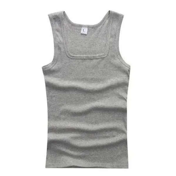 Hot Sale Summer Male clothes Women Basic Elastic tank top Pure Cotton Sleeveless Men's t-shirt Bodybuilding Fitness T-shirt
