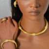 Chinese-style Diamond-studded Ring Bracelet Necklace And Earring Set