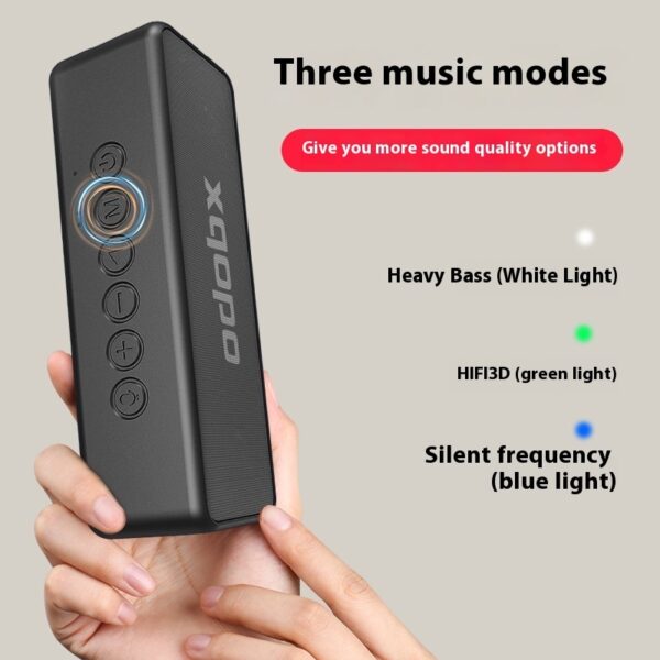 Enceinte Bluetooth portable étanche pour extérieur avec caisson de basses Bluetooth 50