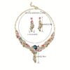 Retro-style Colorful Jewelry Set Designed Specifically For Formal Attire