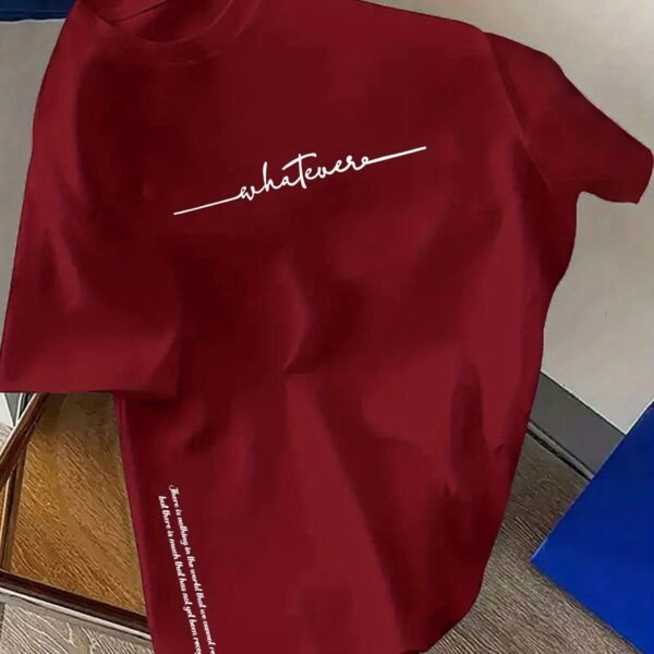 Men's Simple Letter-Print Fashionable Casual Top