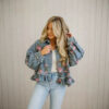 b469f70c-f66c-4f16-86a7-c86ba1e2699f.jpg Vintage Washed Denim Jacket Floral Print Loose-Fit Fashionable Long-Sleeve Shirt
