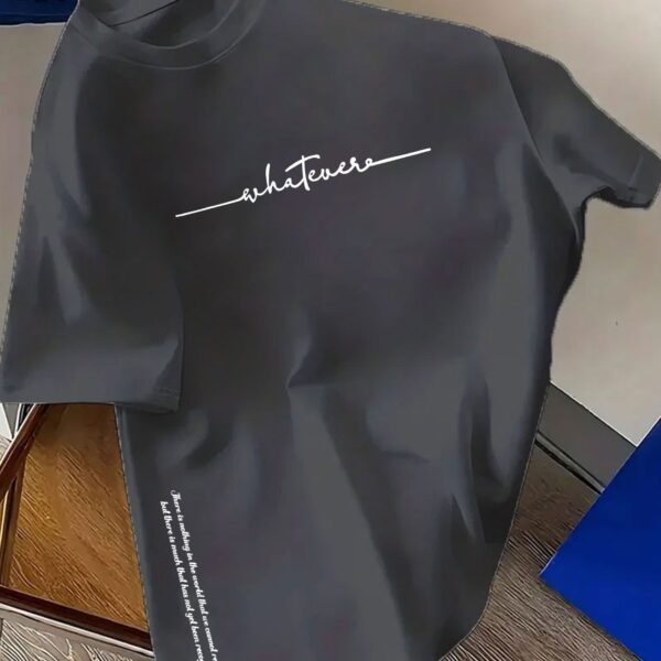 Men's Simple Letter-Print Fashionable Casual Top