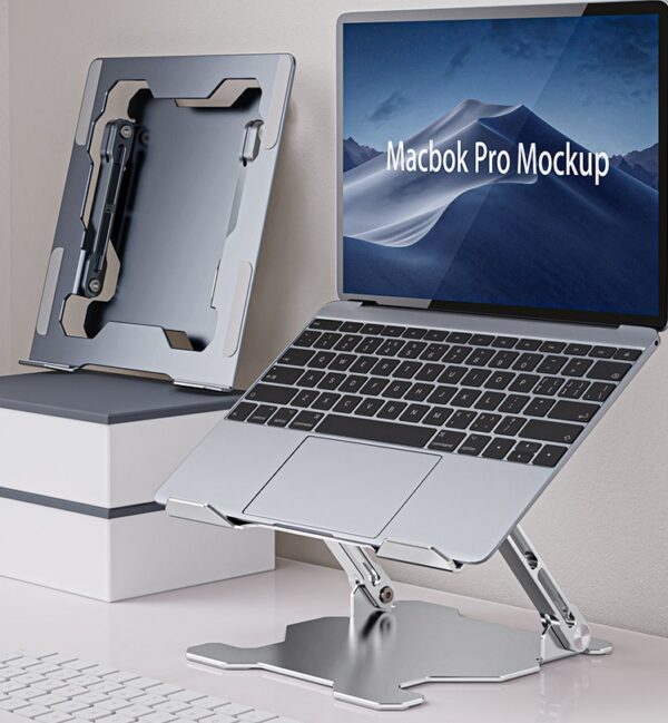 Support réglable pour ordinateur portable.