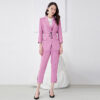 be0cbbd7-2fb9-418c-9560-727a950e95bf.jpg Solid-color Three-quarter-sleeve Casual Blazer For Women