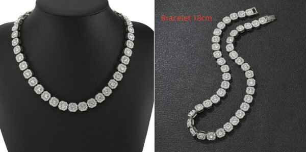 Full-Blown Diamond Ice Sugar Chain Necklace