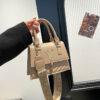 Womens Fashion Solid-Color Tassel Crossbody Bag