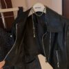 Loose-fitting Versatile Washed Leather Jacket