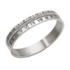 Roman Diamond Bracelet Titanium Steel Necklace Ring Set