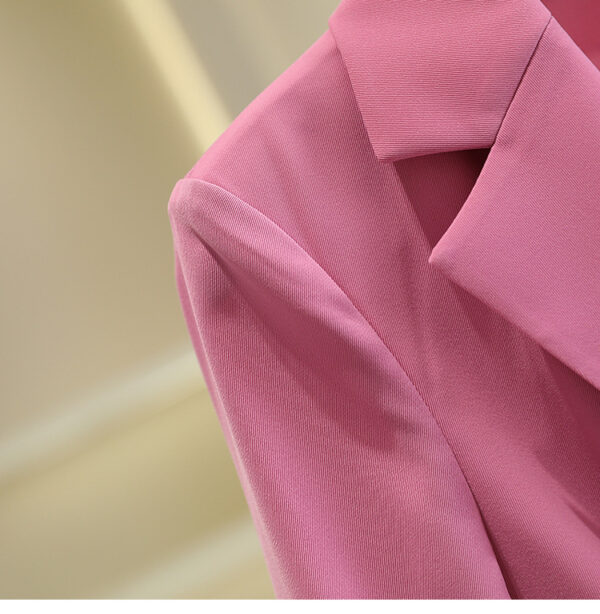d66cd492-d67b-4812-ace1-24855a43f97e.jpg Solid-color Three-quarter-sleeve Casual Blazer For Women