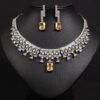 d7443a1a-6797-404c-a474-7d5ed3c2d1c6.jpg Minimalist And Exquisite Zircon Necklace And Earring Set