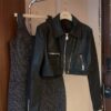 Loose-fitting Versatile Washed Leather Jacket