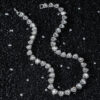 New Mens Heart-shaped Patchwork Chain Necklace Streetwear Hip-hop Style