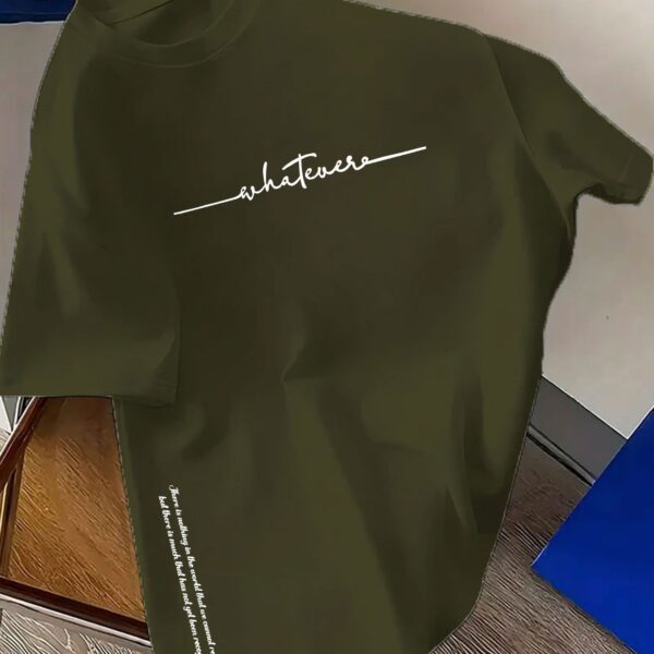 Men's Simple Letter-Print Fashionable Casual Top
