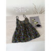 Korean-style Retro Floral Slip Vest Womens Resort Style