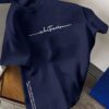 Men's Simple Letter-Print Fashionable Casual Top