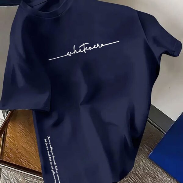 Men's Simple Letter-Print Fashionable Casual Top