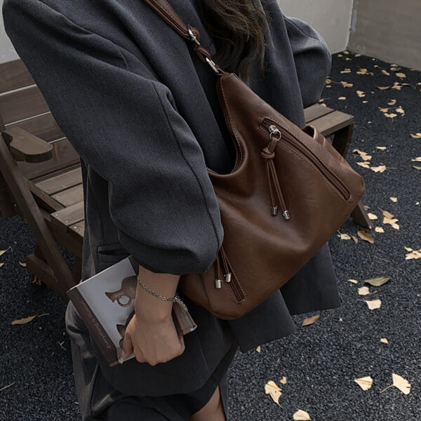 Sac bandoulière femme rétro, tendance et décontracté, grande capacité