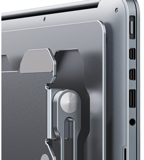 Support réglable pour ordinateur portable.