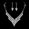 Diamond-shaped Jewelry Necklace Bracelet Earrings For Women