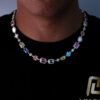 New Hip Hop Color Gemstone Women's Necklace