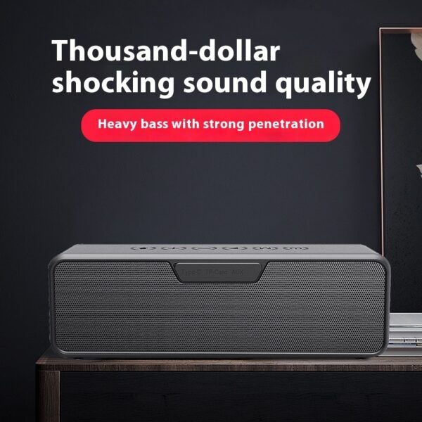 Enceinte Bluetooth portable étanche pour extérieur avec caisson de basses Bluetooth 50
