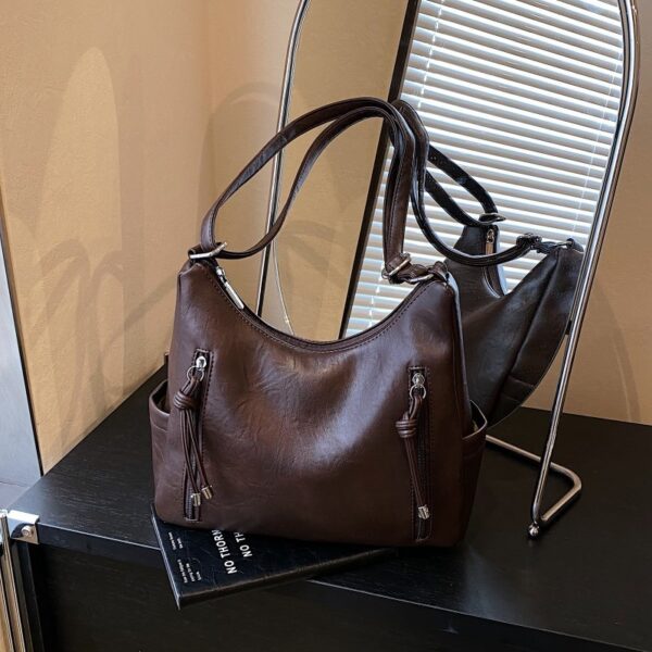 Sac bandoulière femme rétro, tendance et décontracté, grande capacité