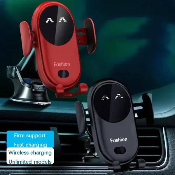 Support Téléphone Voiture avec Chargement Sans Fil.