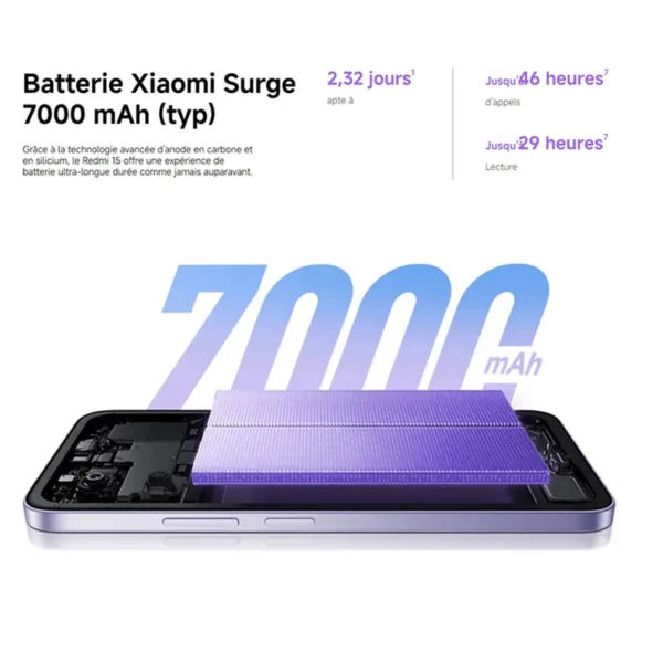 Xiaomi Redmi 15 4g, Nfc, Snapdragon ®   685, 6.9" Fhd Dotdisplay, 144 Hz, 50 Mp Camera, 7000 Mah Battery, Ip64