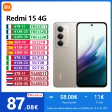 Xiaomi Redmi 15 4G, NFC, Snapdragon® 685, écran FHD + Écran à points de 6,9 ​​pouces