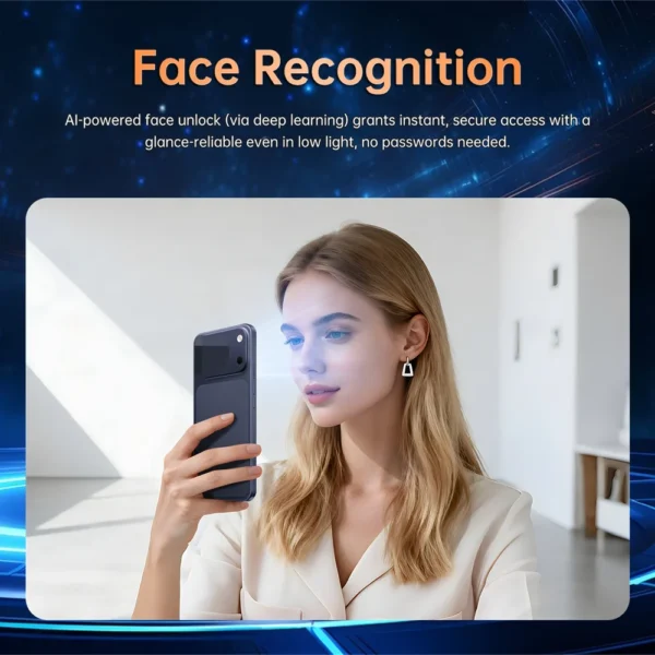 Téléphone portable Ai 17 Pro Max, smartphone Android 5G, écran HD 7,3 pouces, double SIM, batterie 7800 mAh + 2 To, double SIM, débloqué, appareil photo 16+48 MP, version internationale.