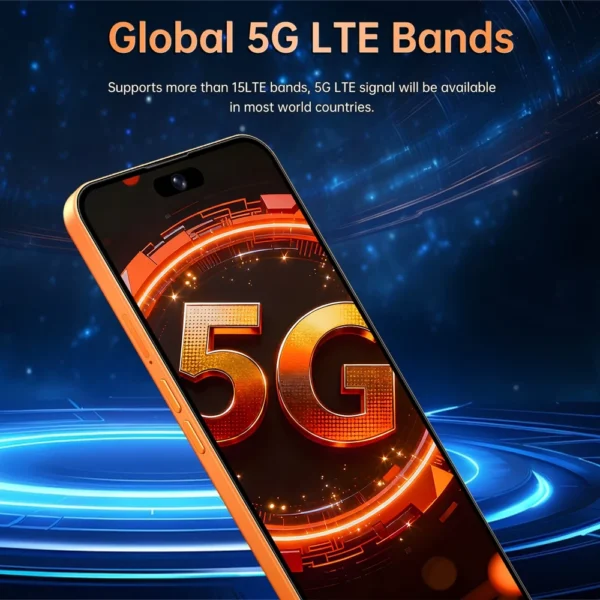 Téléphone portable Ai 17 Pro Max, smartphone Android 5G, écran HD 7,3 pouces, double SIM, batterie 7800 mAh + 2 To, double SIM, débloqué, appareil photo 16+48 MP, version internationale.