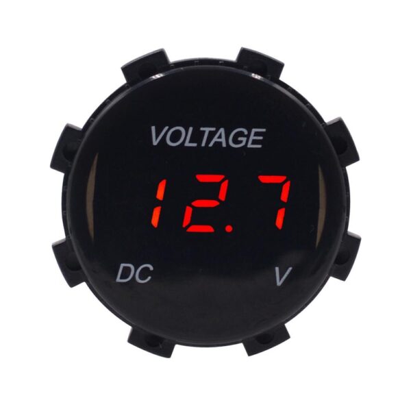 Automobile Digital Display Refitted Voltmeter Motorcycle Waterproof Led Lens Display Instrument