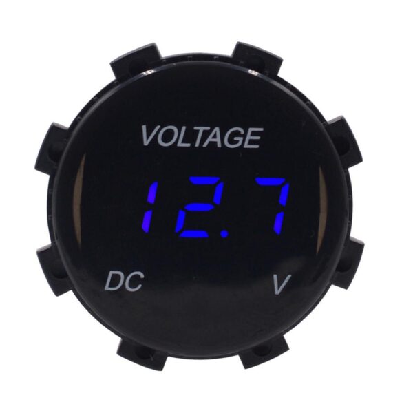 Automobile Digital Display Refitted Voltmeter Motorcycle Waterproof Led Lens Display Instrument