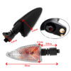 1 paire de clignotants 12 V pour Tiger/Aprilia avec cabochons transparents