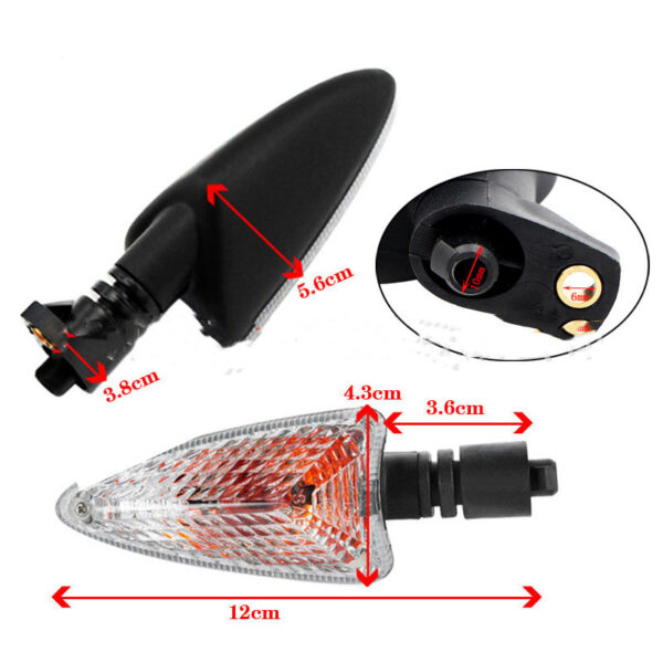 1 paire de clignotants 12 V pour Tiger/Aprilia avec cabochons transparents