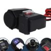 Motorcycle USB Waterproof Car Charger Cigarette Lighter Voltmeter