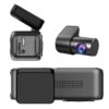 Dashcam HD 2K/1K avec connectivité Wi-Fi et liaison smartphone.
