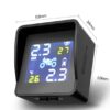 Solar motorcycle tire pressure monitor