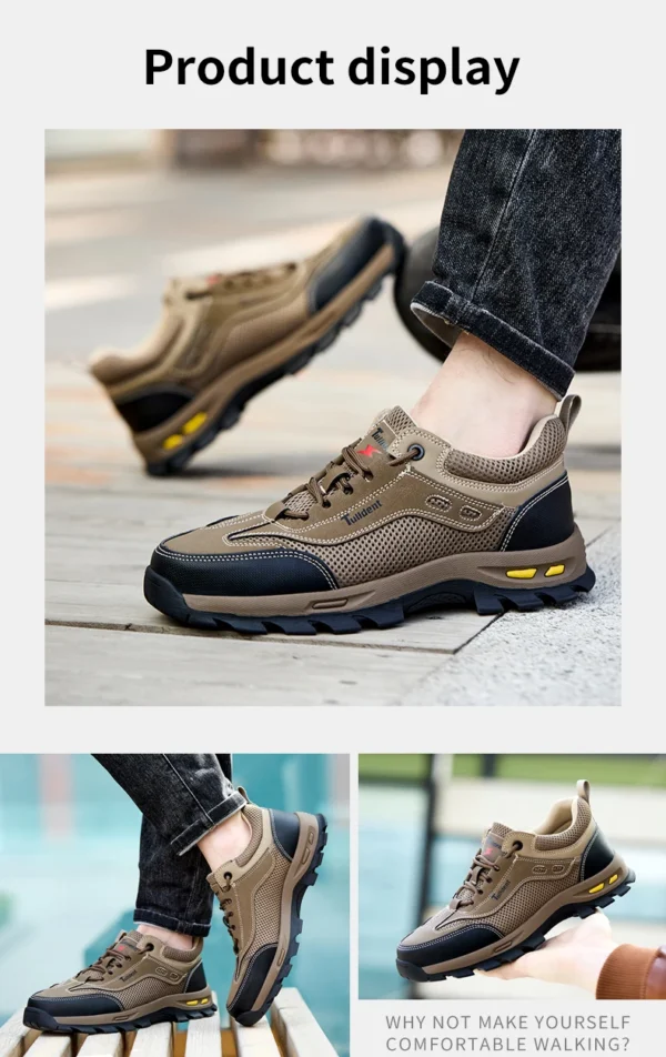 Chaussures de sécurité d'été pour le travail, chaussures de travail pour hommes résistantes à la perforation, chaussures de protection, bottes de sécurité, bottes tactiques.