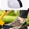 Chaussures de sécurité pour hommes, anti-écrasement et anti-perforation, légères et respirantes.