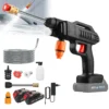 Pistolet de lavage de voiture haute pression 100 bars, sans fil, rechargeable, puissant, pour batterie Makita.