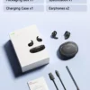 Écouteurs Bluetooth HTC NE76, mini-écouteurs invisibles avec traducteur IA pour le sommeil, écouteurs sans fil souples – Orange.