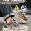Chaussures de sécurité pour hommes avec embout en acier – Protection anti-écrasement et anti-perforation.