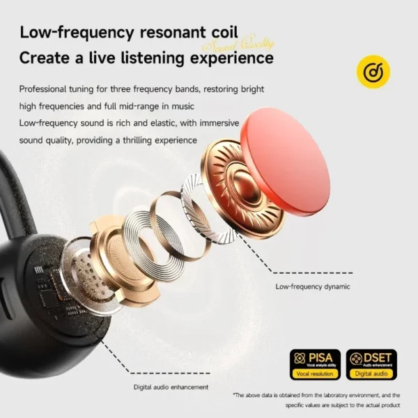 Nouveau casque sans fil Lenovo à conduction osseuse pour la natation et le sport – Bluetooth 5.4, étanche IPX8, avec microphone, idéal pour l'entraînement et le fitness.