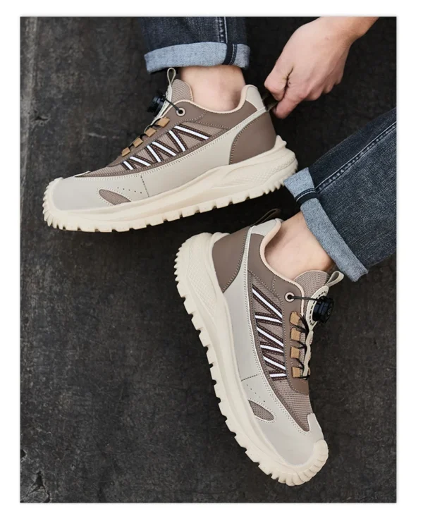 Chaussures de sécurité pour hommes avec embout en acier – Protection anti-écrasement et anti-perforation.