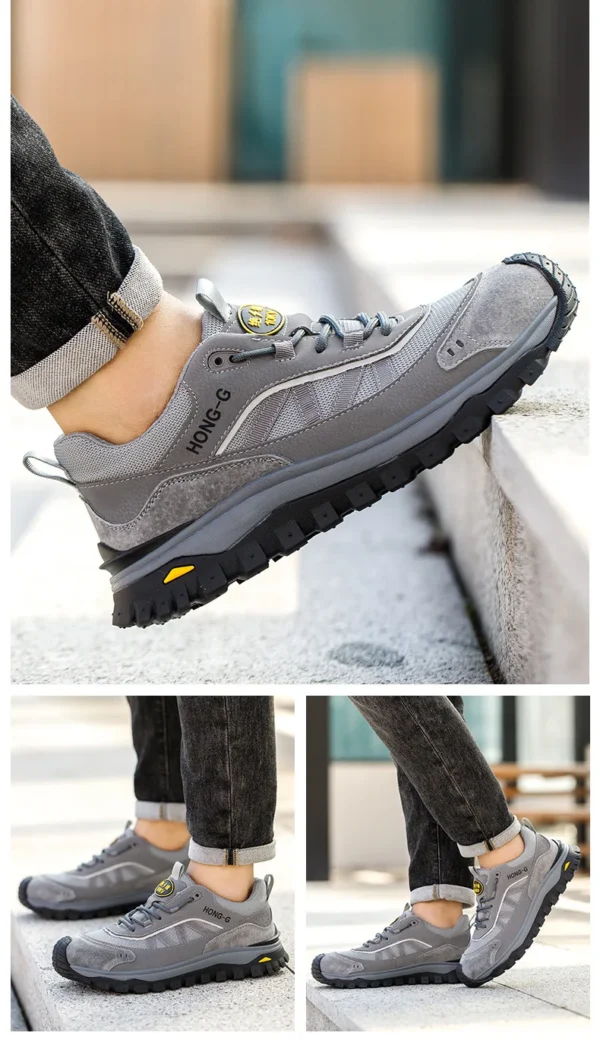 Chaussures de sécurité isolantes pour hommes avec embout en plastique, baskets de travail antidérapantes, chaussures de protection et bottes de travail anti-perforation.