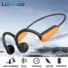 Écouteurs à conduction osseuse réelle B8 – Casque sans fil Bluetooth 5.3 pour le sport avec contour d'oreille et étanchéité IPX5 (idéal pour la course et la conduite)